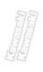 Factory Effex Kawasaki Universal Fork Swingarm Stickers White 09-44112