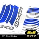 AA02 17" Wheel Rim Stickers Stripes Tape Aqua For Aprilia SHIVER 900 17-19 18