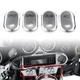 Fit Harley Touring Electra Glide Road Glide Brushed Panel Switch Covers Chrome