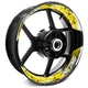 Yellow Inner Decal Wheel Rim Stickers S18W For Yamaha FJ09 MT-09 Tracer 18 19 20
