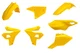 Polisport Yellow Restyled Plastic Kit fits 00-24 DR-Z400