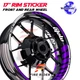 Purple Color GP02 17 inch Rim Stickers For Yamaha FJ09 MT-09 Tracer 18-20 18 19