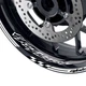 For Suzuki GSX1300R 16 17 18 19 20 17 inch White Rim Decal Wheel Stickers AA02