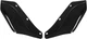 Memphis Shades MEM7201 Black Wind Deflectors for Harley Batwing Touring 96-13