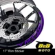 PURPLE 17" Rim Stickers Decals Custom AA02 For Yamaha MT09 2018-2020 18 19 20