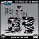 Graphics Kit for STACYC 12 EDRIVE and 16 EDRIVE BRUSHED Vizion Series - Red