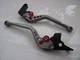 Yamaha VMAX (2009-2020), CNC levers long titanium/red adjusters, R104/C777
