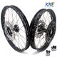 KKE 21/19" Cast MX Wheels Rims Fit Honda XR400R 1996-2004 XR600R 1991-2000 Black