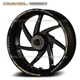 Wheel decals for DUCATI DIAVEL 1260 stickers rim stripes brown gray