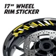 Yellow 17 inch Wheel Sticker FC66 For Triumph STREET TWIN 16-19 18 17