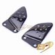 2002-2010 Buell XB9 XB12 Front Driver Heel Plate Guards Carbon Fiber XB9R XB12R