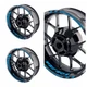 Aqua Blue Wheel Rim Sticker Model Kit For Yamaha 17 inch Wheel Motorcycles