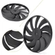 1x Fit 2007-2011 08 Kawasaki Ninja ZX6R ZX10R Engine Radiator Cooling Fan Black