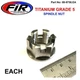Kawasaki Vulcan S 650 15-23 Titanium Flange Castle Nut Rear Wheel Axle Spindle