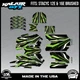Graphics Kit for STACYC 12 EDRIVE and 16 EDRIVE BRUSHED Prime-green