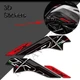 Used for Benelli TRK 702X 2023 2024 motorcycle protective fuel tank side sticker
