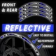 SH25 Blue 17 INCH REFLECTIVE RIM STICKER For Yamaha FZ07 MT-07 18 19 20 21 22