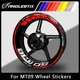Reflective Motorcycle Wheel Sticker Rim Tape Decals Fits For YAMAHA MT09