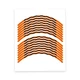 Orange 17 inch Tape Stripe Rim Stickers C02B For Kawasaki Ninja 650R 06-23