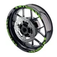 Green WILD2 Wheel Sticker 17 inch Rim For Ducati Monster 1000 03 04 05