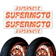 Supermoto 17" Inner Rim Decals Sticker Y01 For Suzuki RM 85 125 250 05 06 07 08