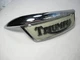 Triumph T120 TR6 gas tank badge left side used OEM 1969 70 71 72 73