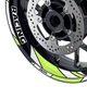 GP06 L-Green Racing 17" Rim Wheel Sticker For Yamaha FZ07 MT-07 18 19 20 21
