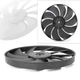 Black Engine Radiator Cooling Fan For Honda CBR1000RR 2004-16 CBR600RR 2003-2016