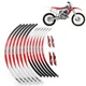 21" 18" RIM WHEEL STICKERS FOR Honda CRF 250L/ RALLY CRF 300L / RALLY CRF230L US