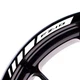 For Yamaha FZ10 MT10 MT-10 Stripes Rim Stickers 17 inch Edge Tape White