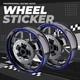 Blue 17'' Rim Wheel Sticker Decal Strip Tape W01B For Honda CB190R