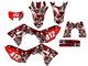 2021-2024 CRF 450 RL JESTER Red Senge Graphics Kit Compatible with Honda