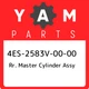 4ES-2583V-00-00 Yamaha Rr. master cylinder assy 4ES2583V0000, New Genuine OEM Pa