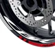 Red AA02 17 INCH RIM DECALS STICKER KIT For Honda CBR600 F F2 F3 04 05 06 07