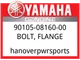 Yamaha OEM Part 90105-08160-00 BOLT, FLANGE