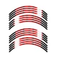 R02B For 2007-2018 Suzuki Bandit GSF 1250 Red Trim Size 17'' Sticker 17 16 15 14