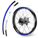 Blue 21" 19" P04B Dirt Bike Wheel Stickers For Honda CR 500 95-17 16 15 14 13