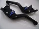 Yamaha XJR1300 (2004-2016), CNC levers short black/blue adjusters, F16/C777