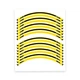 Yellow S03B Morocycle Tape Wheel Sticker 17" For Honda CB 599 CB600 HORNET 98-06