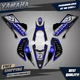 Yamaha YFZ 450R 450X 2014-2025 Graphics Kit Azul Negro Stickers Quad Custom ATV