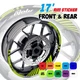 AA02 17 inch Wheel Rim Sticker Stripe For Kawasaki NINJA 1000 11-19 18