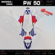 GRAPHICS KIT DECALS 4 Yamaha PW 50 PW50 PW-50 1990-2021 STICKERS BLine Red