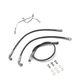 52" Black Front Brake Line Kit For Harley Dyna 16"-18"Handlebar Without ABS