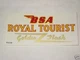 BSA motorcycle Royal Tourist side cover golden flash vinyl decal peel and stick