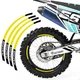 21" 18" A01B Stripe Dirt Bike Wheel Stickers For Honda CRF 250F 19-23 22 21 20