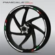 Wheel stripes for DUCATI PANIGALE V2 V4 1299 959 1199 stickers rim decals white