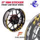 Blue Wheel Stickers Graphic AA01 For Yamaha YZF R6 99-20 14 15 16 17 18 19