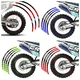 21" 19" Front Rear Wheel Sticker For Suzuki RM250 RM125 RMZ250 RMZ450