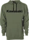 Factory Effex Kawasaki Squad Pullover Hoodie XL Army Green 26-88106