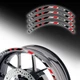 Red Pattern Reflective Decal Stickers SH13 For Yamaha FZ6R 2009-2017